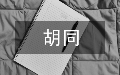 老北京的小胡同